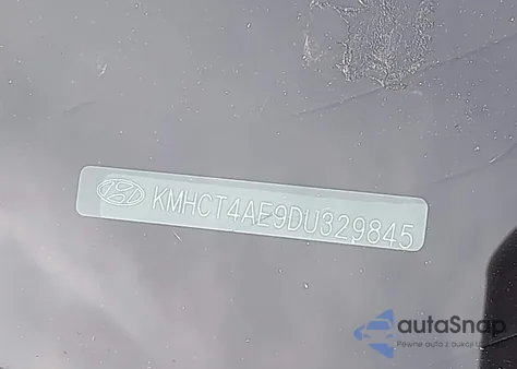 2013 Hyundai Accent Gls from USA, damaged, VIN KMHCT4AE9DU329845